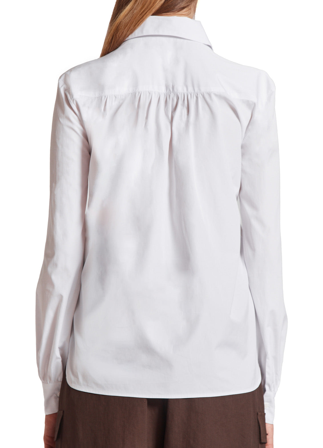 Poplin Shirt With Embroidery - Chalk Pre Order
