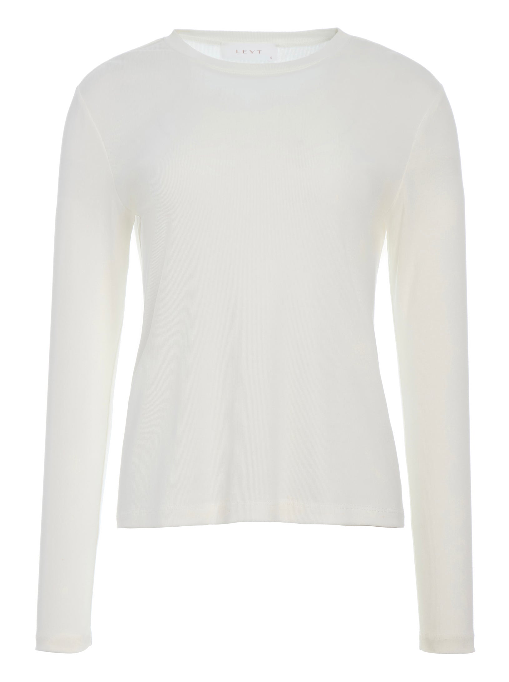 Ribbed Long Sleeve Tee - Milk